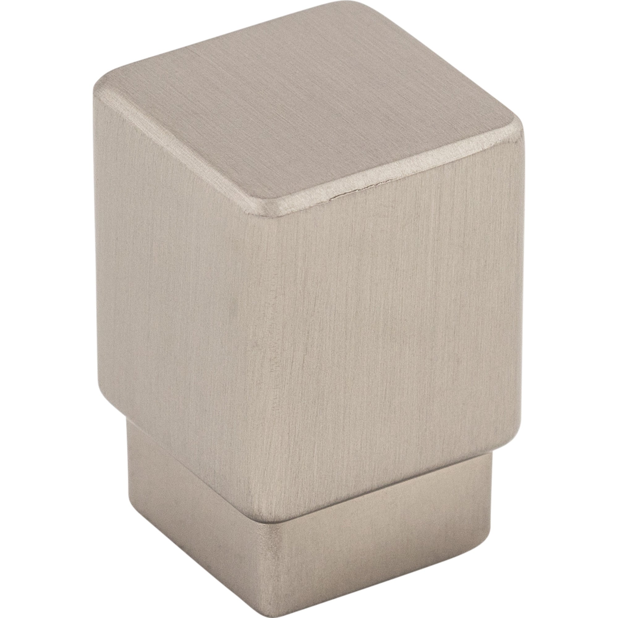 Worldwide Flooring Design Center Tapered Square Knob 3/4 Inch Brushed Satin Nickel Tapered Square Knob 3/4 Inch Brushed Satin Nickel Top Knobs Decorative Hardware