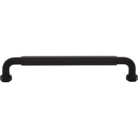 Worldwide Flooring Design Center Dustin Pull 6 5/16 Inch (c-c) Flat Black Dustin Pull 6 5/16 Inch (c-c) Flat Black Top Knobs Decorative Hardware