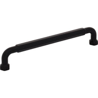 Worldwide Flooring Design Center Dustin Pull 6 5/16 Inch (c-c) Flat Black Dustin Pull 6 5/16 Inch (c-c) Flat Black Top Knobs Decorative Hardware