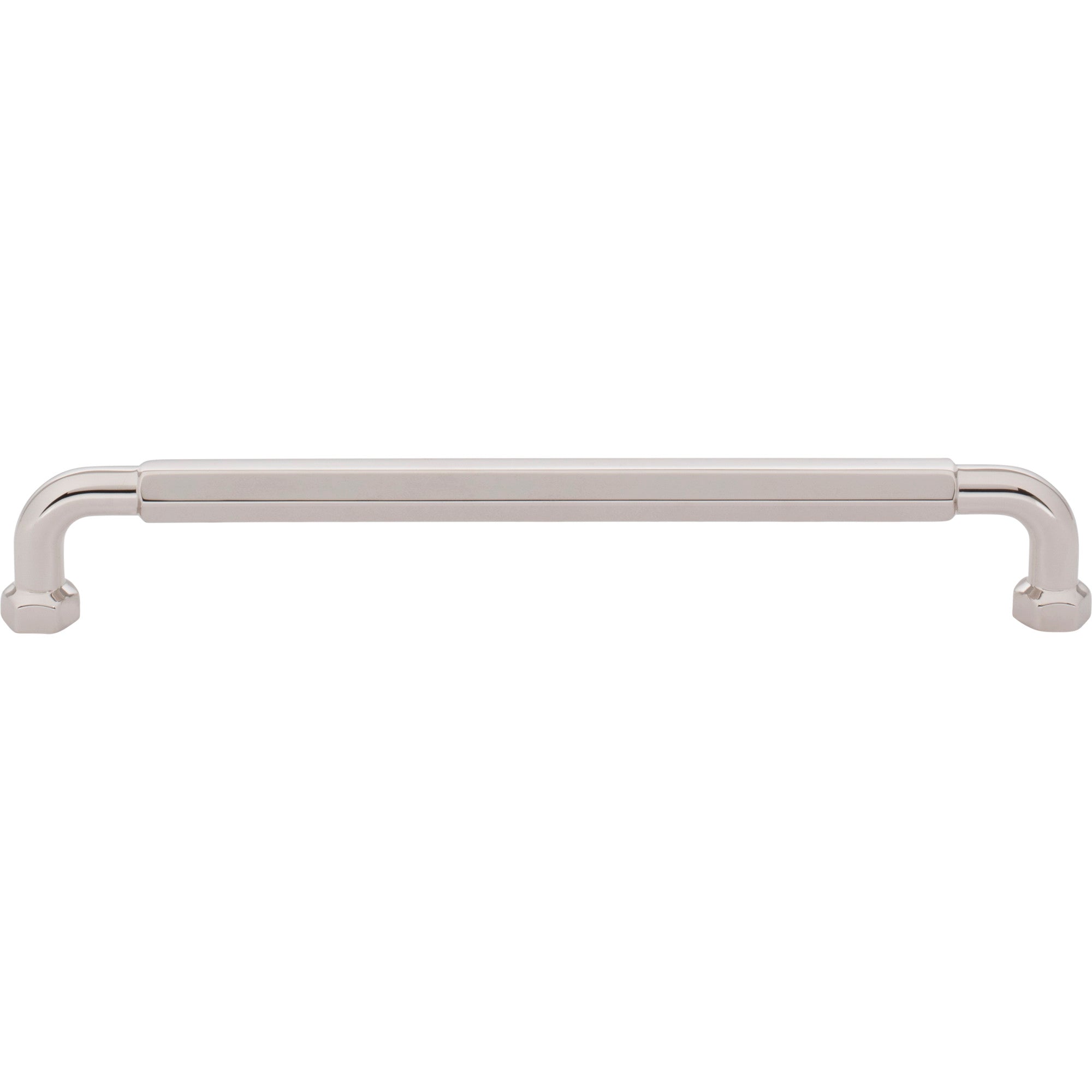 Worldwide Flooring Design Center Dustin Pull 7 9/16 Inch (c-c) Polished Nickel Dustin Pull 7 9/16 Inch (c-c) Polished Nickel Top Knobs Decorative Hardware