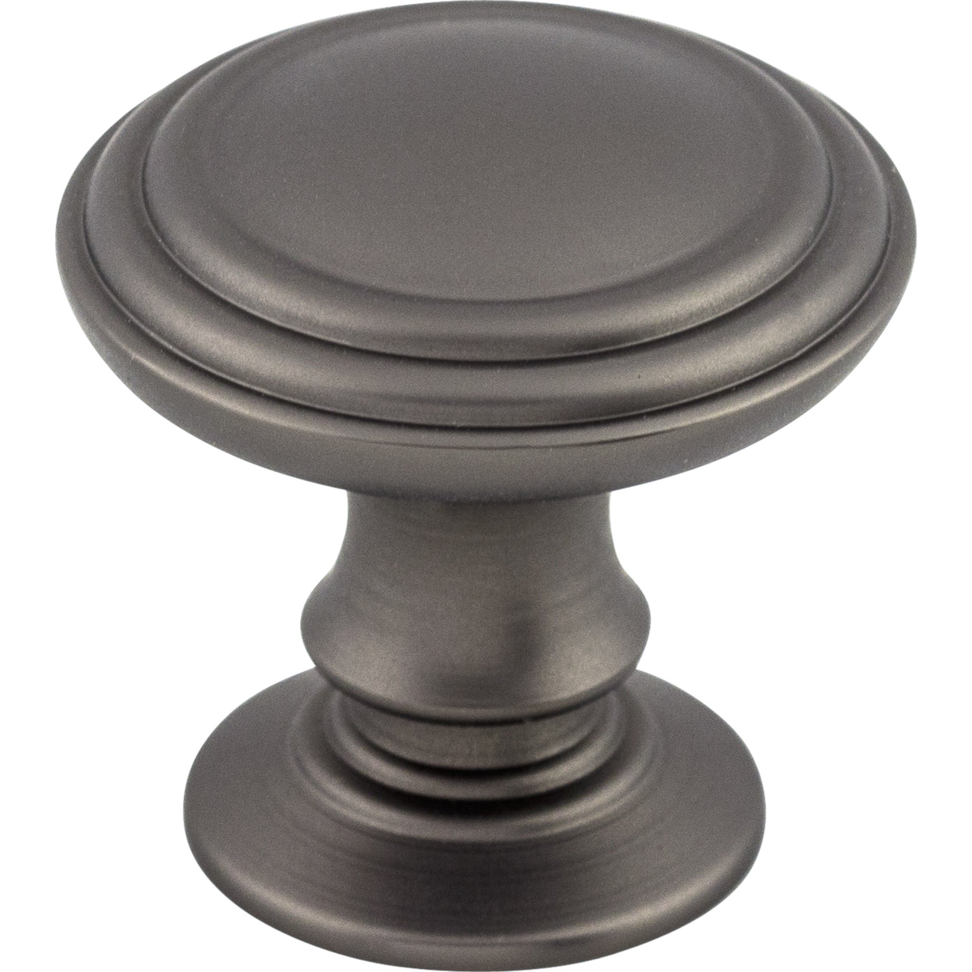 Worldwide Flooring Design Center Reeded Knob 1 1/4 Inch Ash Gray Reeded Knob 1 1/4 Inch Ash Gray Top Knobs Decorative Hardware