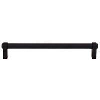 Worldwide Flooring Design Center Lawrence Pull 6 5/16 Inch (c-c) Flat Black Lawrence Pull 6 5/16 Inch (c-c) Flat Black Top Knobs Decorative Hardware