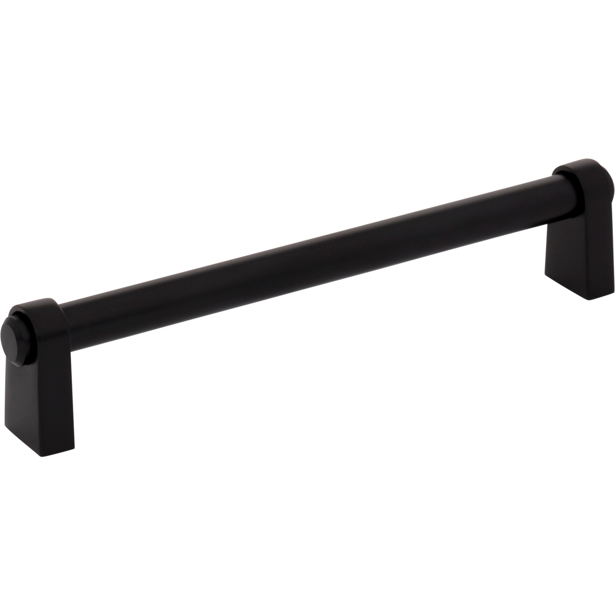 Worldwide Flooring Design Center Lawrence Pull 6 5/16 Inch (c-c) Flat Black Lawrence Pull 6 5/16 Inch (c-c) Flat Black Top Knobs Decorative Hardware