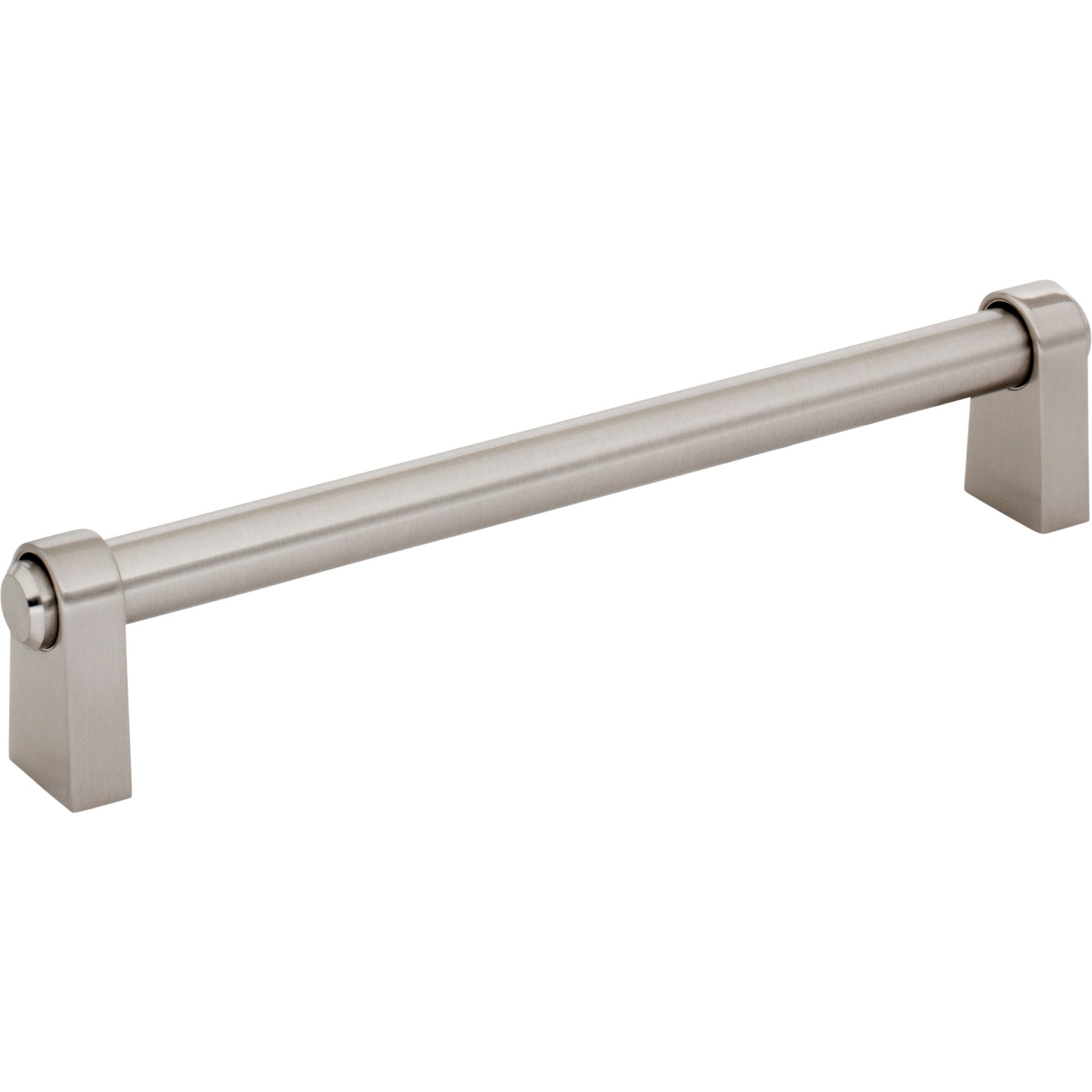Worldwide Flooring Design Center Lawrence Pull 6 5/16 Inch (c-c) Brushed Satin Nickel Lawrence Pull 6 5/16 Inch (c-c) Brushed Satin Nickel Top Knobs Decorative Hardware