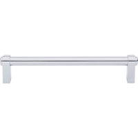 Worldwide Flooring Design Center Lawrence Pull 6 5/16 Inch (c-c) Polished Chrome Lawrence Pull 6 5/16 Inch (c-c) Polished Chrome Top Knobs Decorative Hardware