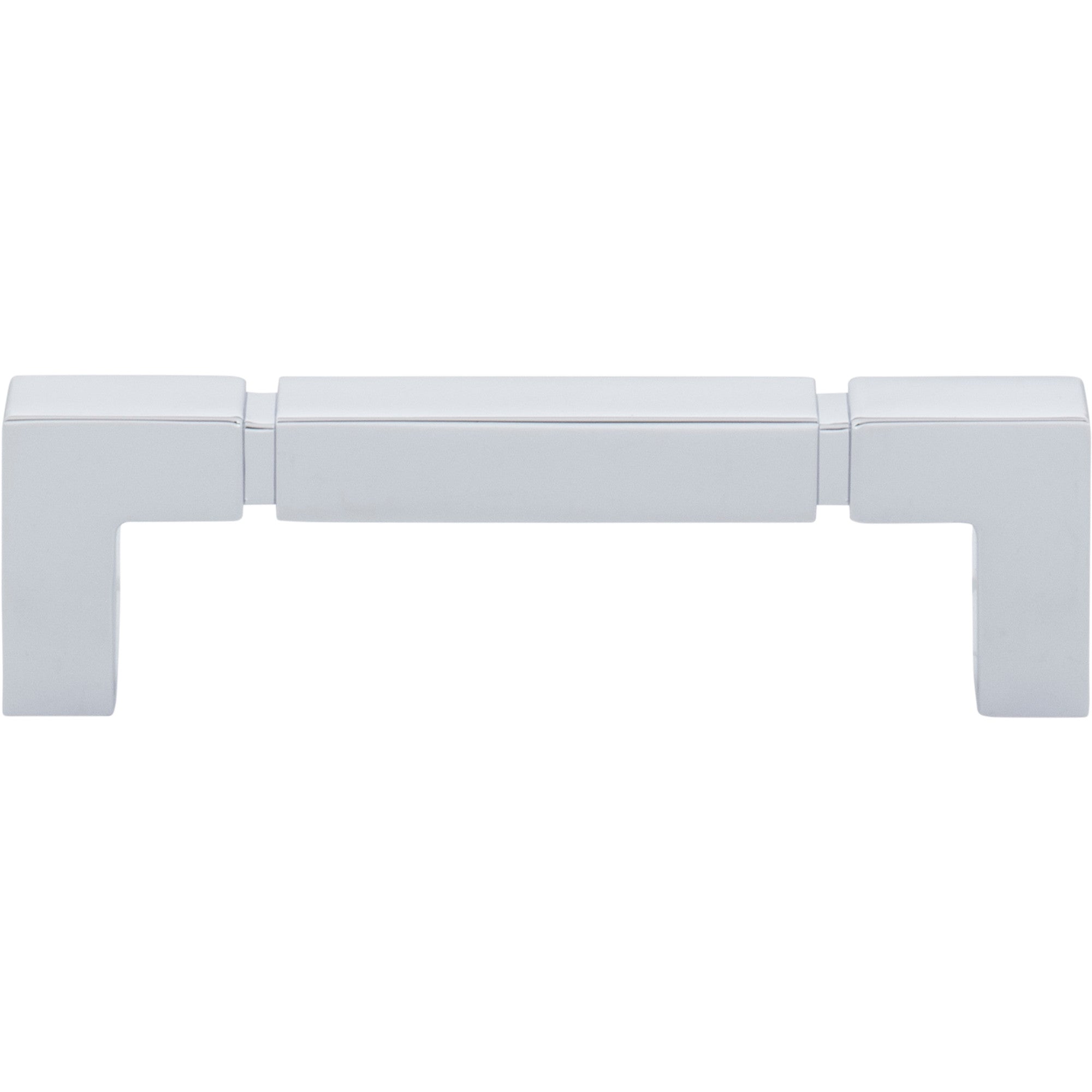 Worldwide Flooring Design Center Langston Pull 3 3/4 Inch (c-c) Polished Chrome Langston Pull 3 3/4 Inch (c-c) Polished Chrome Top Knobs Decorative Hardware