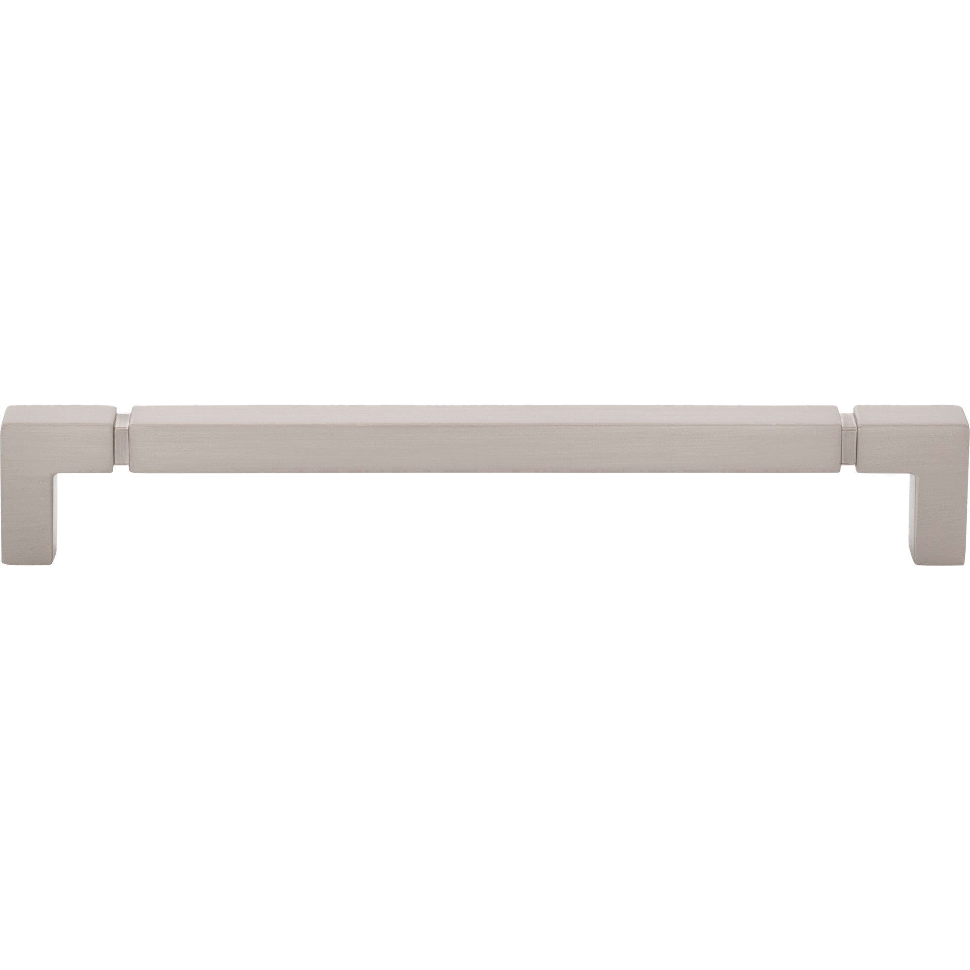 Worldwide Flooring Design Center Langston Pull 7 9/16 Inch (c-c) Brushed Satin Nickel Langston Pull 7 9/16 Inch (c-c) Brushed Satin Nickel Top Knobs Decorative Hardware