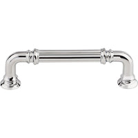 Worldwide Flooring Design Center Reeded Pull 3 3/4 Inch (c-c) Polished Chrome Reeded Pull 3 3/4 Inch (c-c) Polished Chrome Top Knobs Decorative Hardware