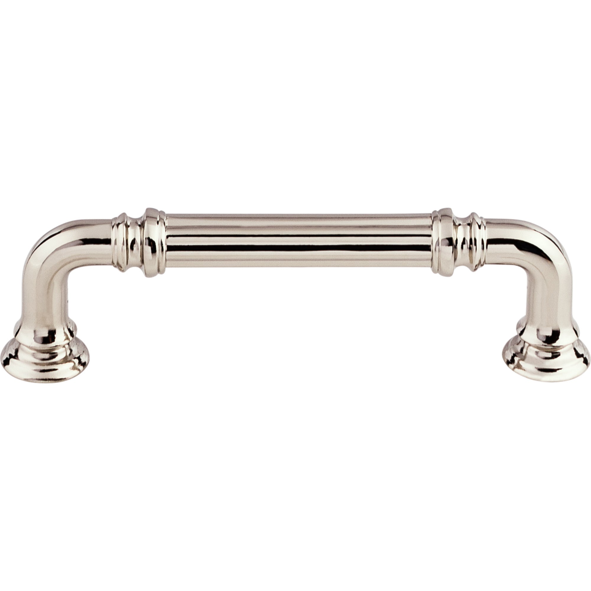 Worldwide Flooring Design Center Reeded Pull 3 3/4 Inch (c-c) Polished Nickel Reeded Pull 3 3/4 Inch (c-c) Polished Nickel Top Knobs Decorative Hardware