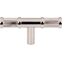 Worldwide Flooring Design Center Burnham T-Knob 3 Inch Polished Nickel Burnham T-Knob 3 Inch Polished Nickel Top Knobs Decorative Hardware