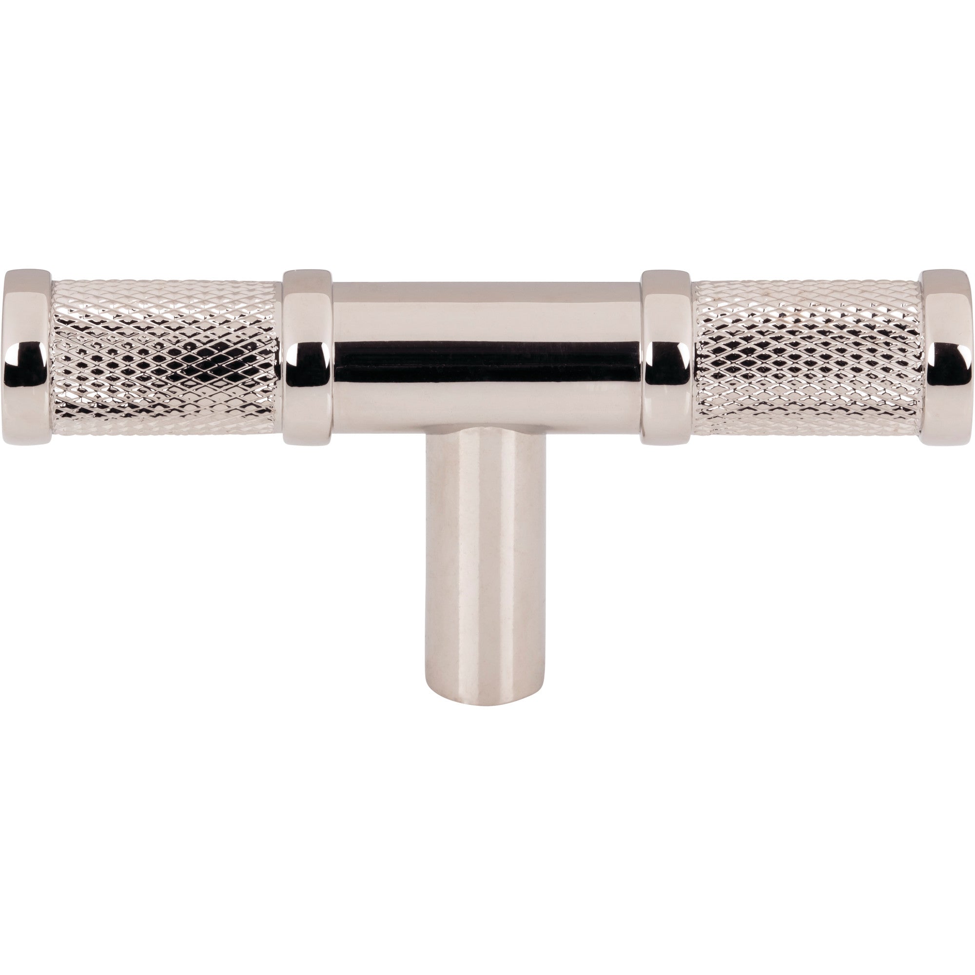 Worldwide Flooring Design Center Burnham T-Knob 3 Inch Polished Nickel Burnham T-Knob 3 Inch Polished Nickel Top Knobs Decorative Hardware