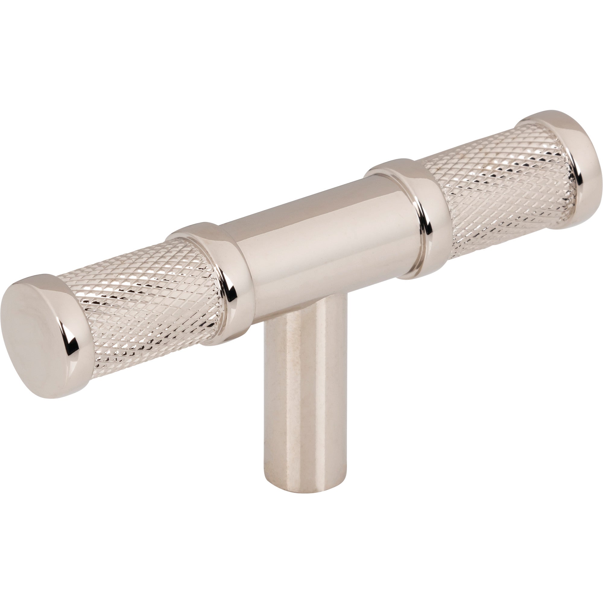 Worldwide Flooring Design Center Burnham T-Knob 3 Inch Polished Nickel Burnham T-Knob 3 Inch Polished Nickel Top Knobs Decorative Hardware