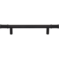 Worldwide Flooring Design Center Burnham Pull 5 1/16 Inch (c-c) Flat Black Burnham Pull 5 1/16 Inch (c-c) Flat Black Top Knobs Decorative Hardware