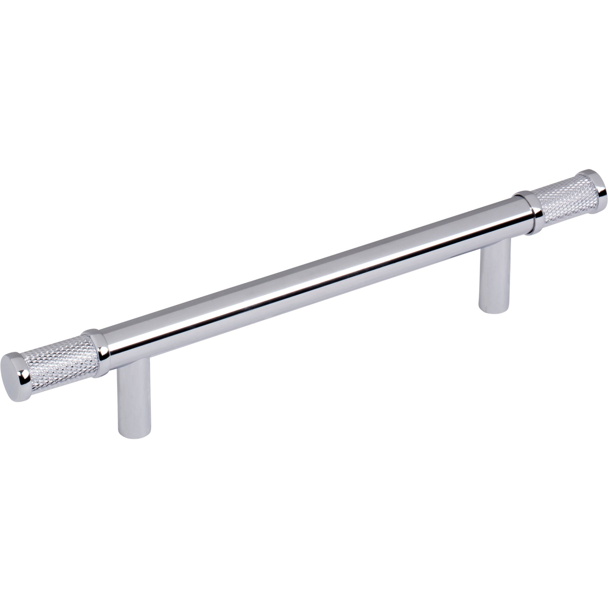 Worldwide Flooring Design Center Burnham Pull 5 1/16 Inch (c-c) Polished Chrome Burnham Pull 5 1/16 Inch (c-c) Polished Chrome Top Knobs Decorative Hardware