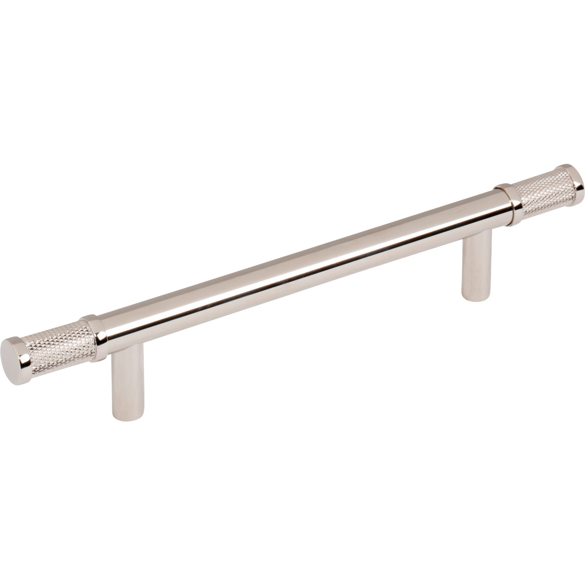 Worldwide Flooring Design Center Burnham Pull 5 1/16 Inch (c-c) Polished Nickel Burnham Pull 5 1/16 Inch (c-c) Polished Nickel Top Knobs Decorative Hardware