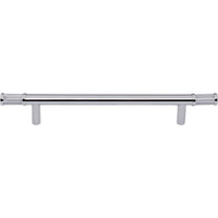 Worldwide Flooring Design Center Burnham Pull 6 5/16 Inch (c-c) Polished Chrome Burnham Pull 6 5/16 Inch (c-c) Polished Chrome Top Knobs Decorative Hardware