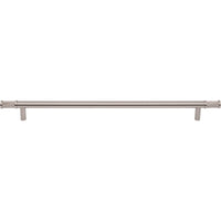 Worldwide Flooring Design Center Burnham Pull 12 Inch (c-c) Brushed Satin Nickel Burnham Pull 12 Inch (c-c) Brushed Satin Nickel Top Knobs Decorative Hardware