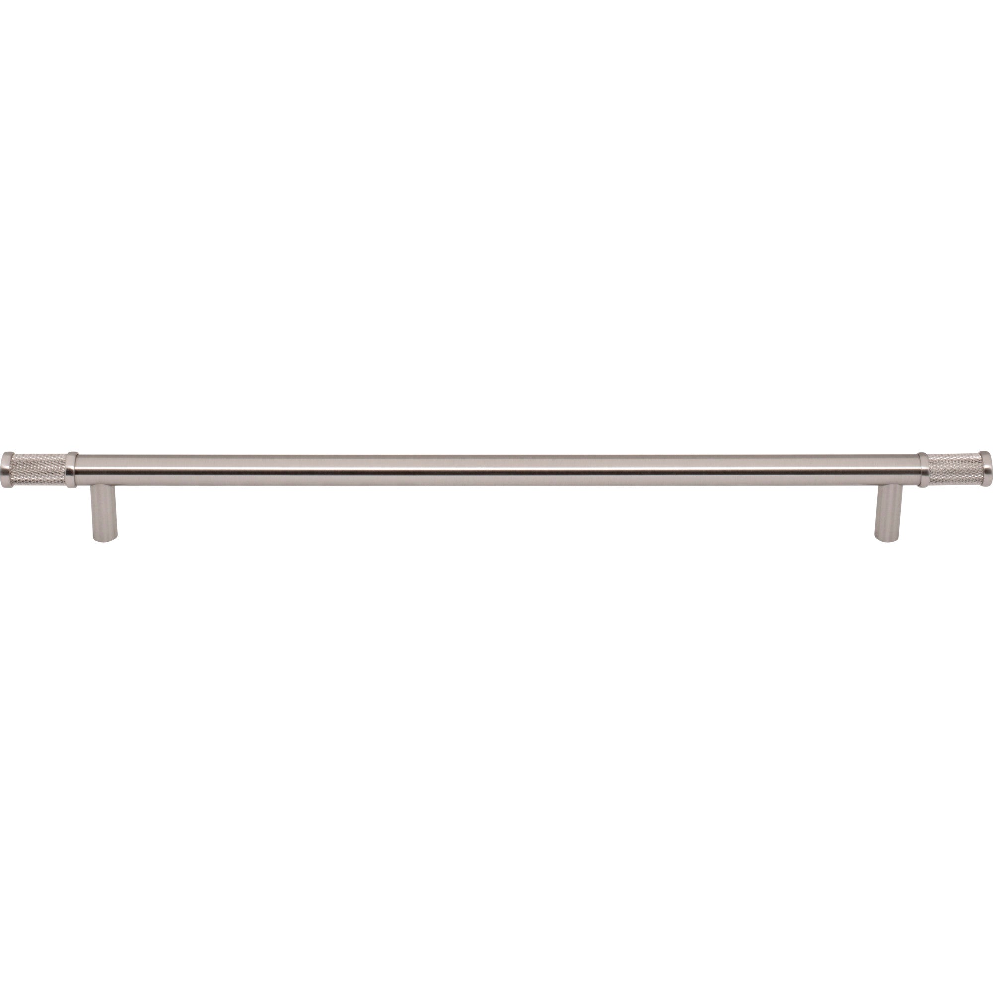 Worldwide Flooring Design Center Burnham Pull 12 Inch (c-c) Brushed Satin Nickel Burnham Pull 12 Inch (c-c) Brushed Satin Nickel Top Knobs Decorative Hardware