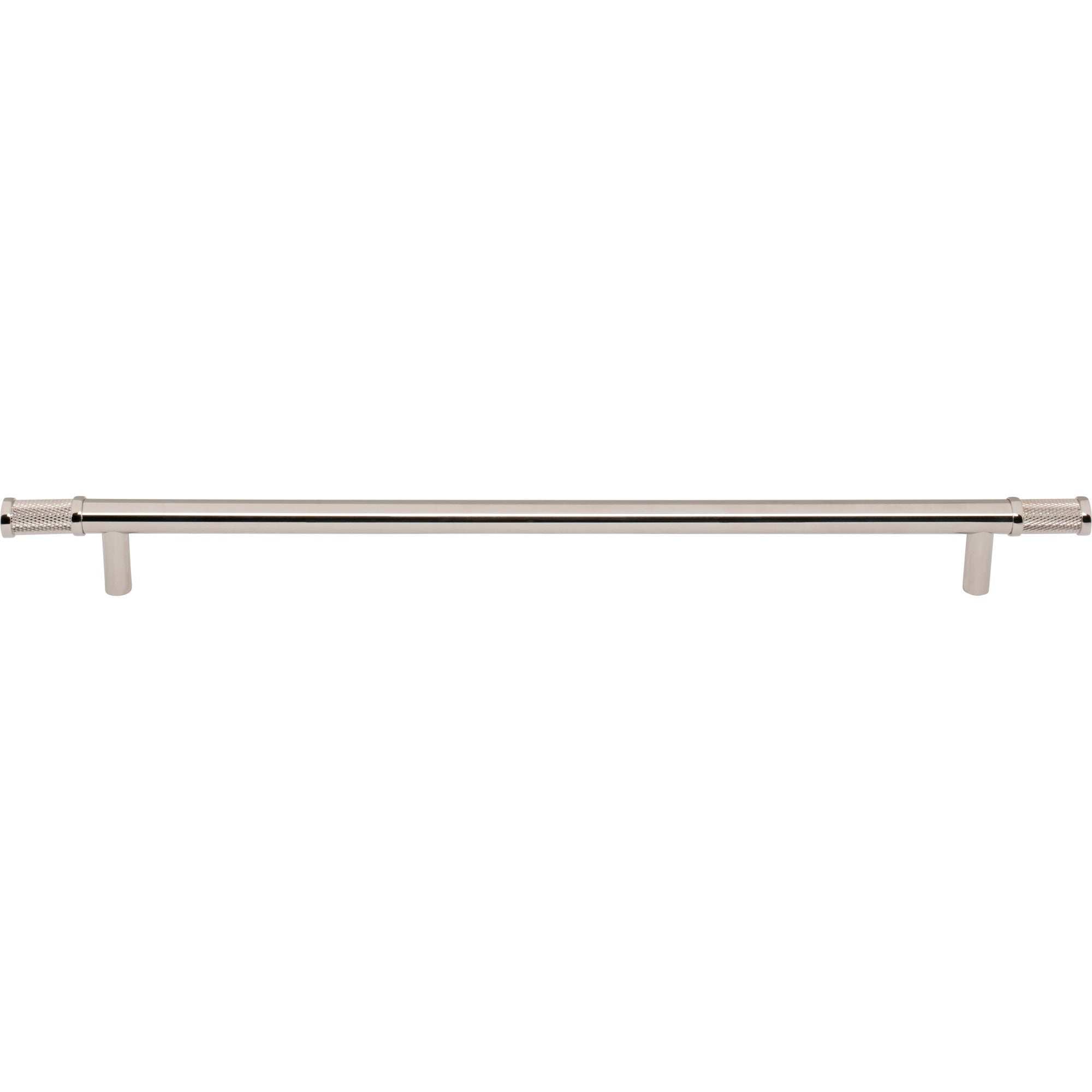 Worldwide Flooring Design Center Burnham Pull 12 Inch (c-c) Polished Nickel Burnham Pull 12 Inch (c-c) Polished Nickel Top Knobs Decorative Hardware