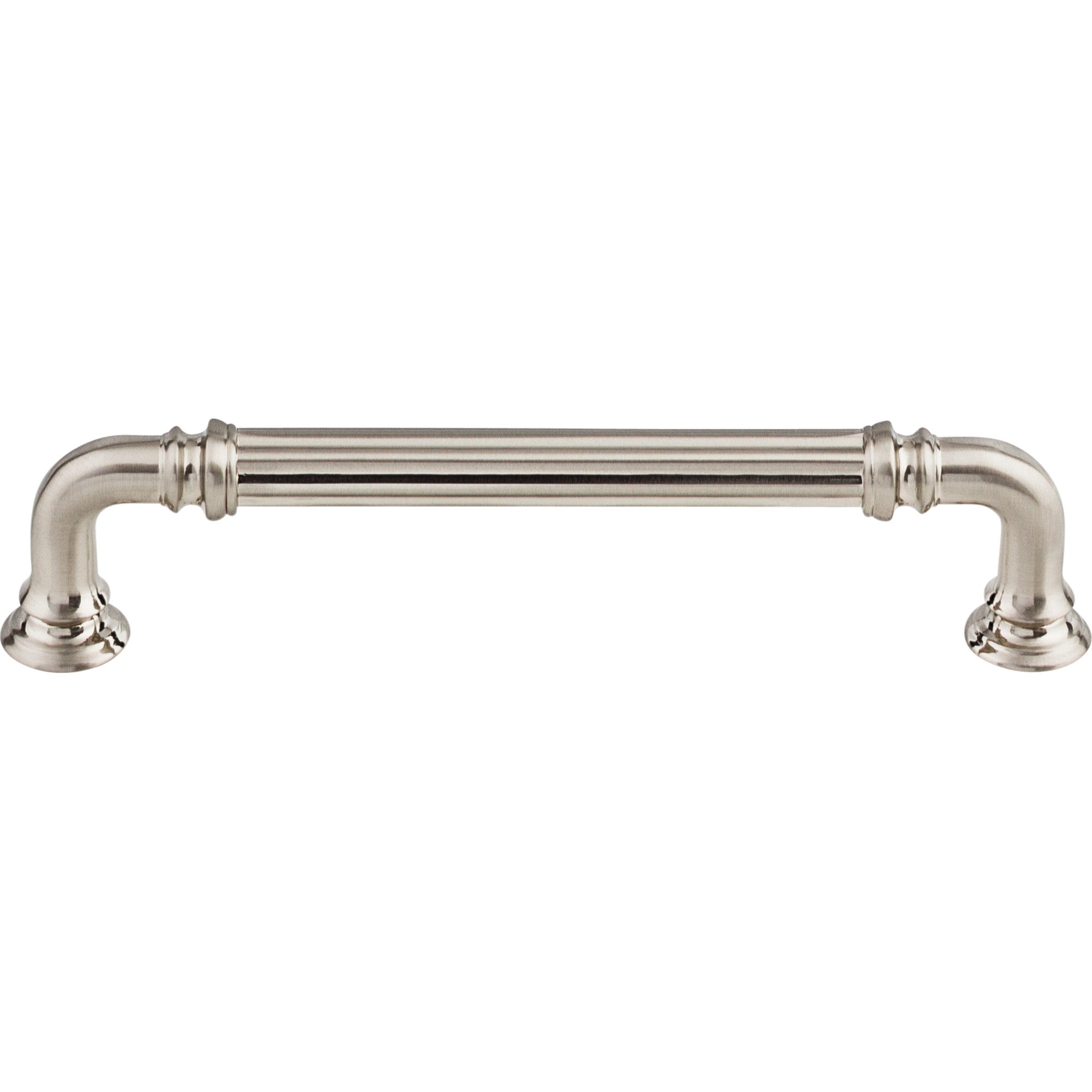Worldwide Flooring Design Center Reeded Pull 5 Inch (c-c) Brushed Satin Nickel Reeded Pull 5 Inch (c-c) Brushed Satin Nickel Top Knobs Decorative Hardware