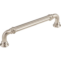 Worldwide Flooring Design Center Reeded Pull 5 Inch (c-c) Brushed Satin Nickel Reeded Pull 5 Inch (c-c) Brushed Satin Nickel Top Knobs Decorative Hardware