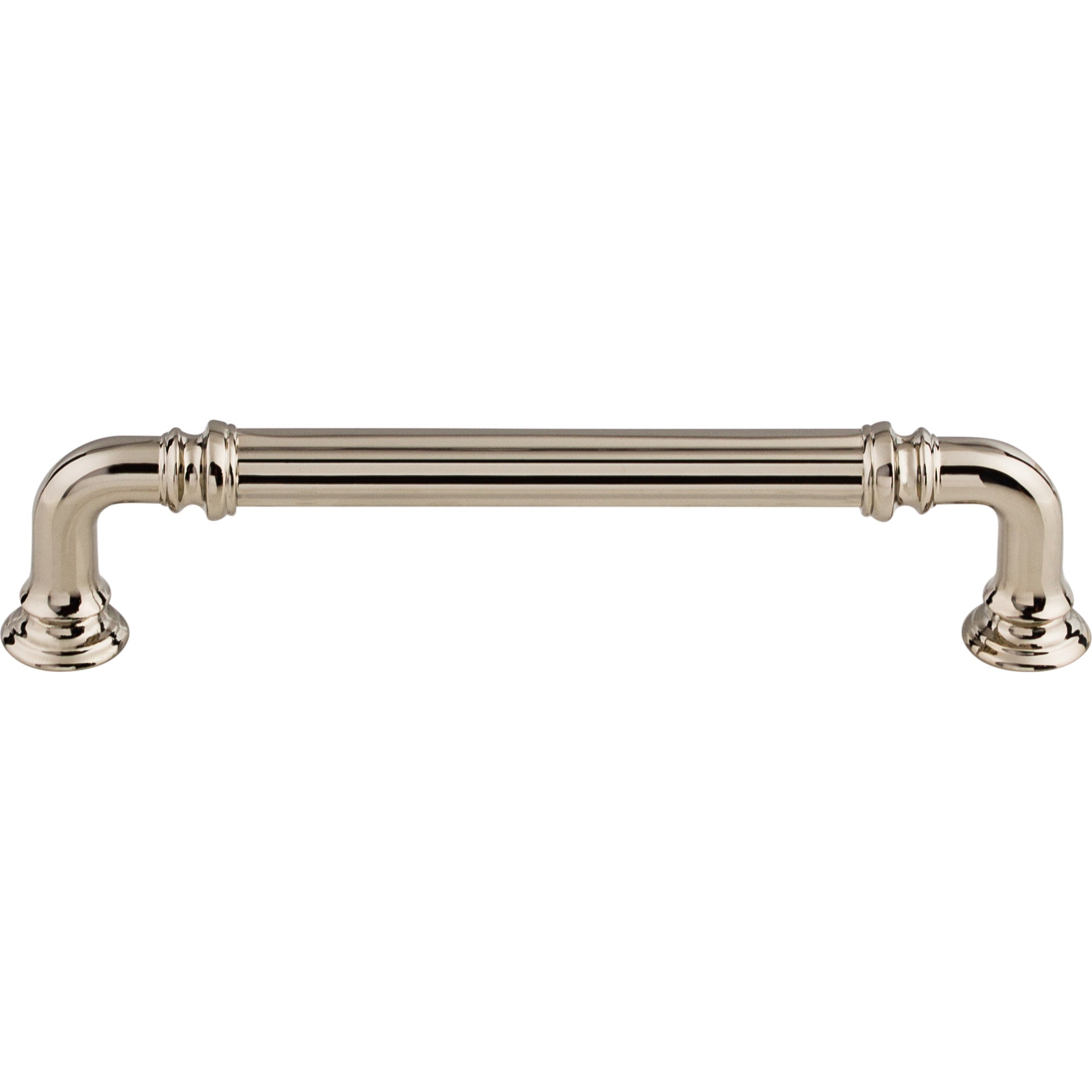 Worldwide Flooring Design Center Reeded Pull 5 Inch (c-c) Polished Nickel Reeded Pull 5 Inch (c-c) Polished Nickel Top Knobs Decorative Hardware