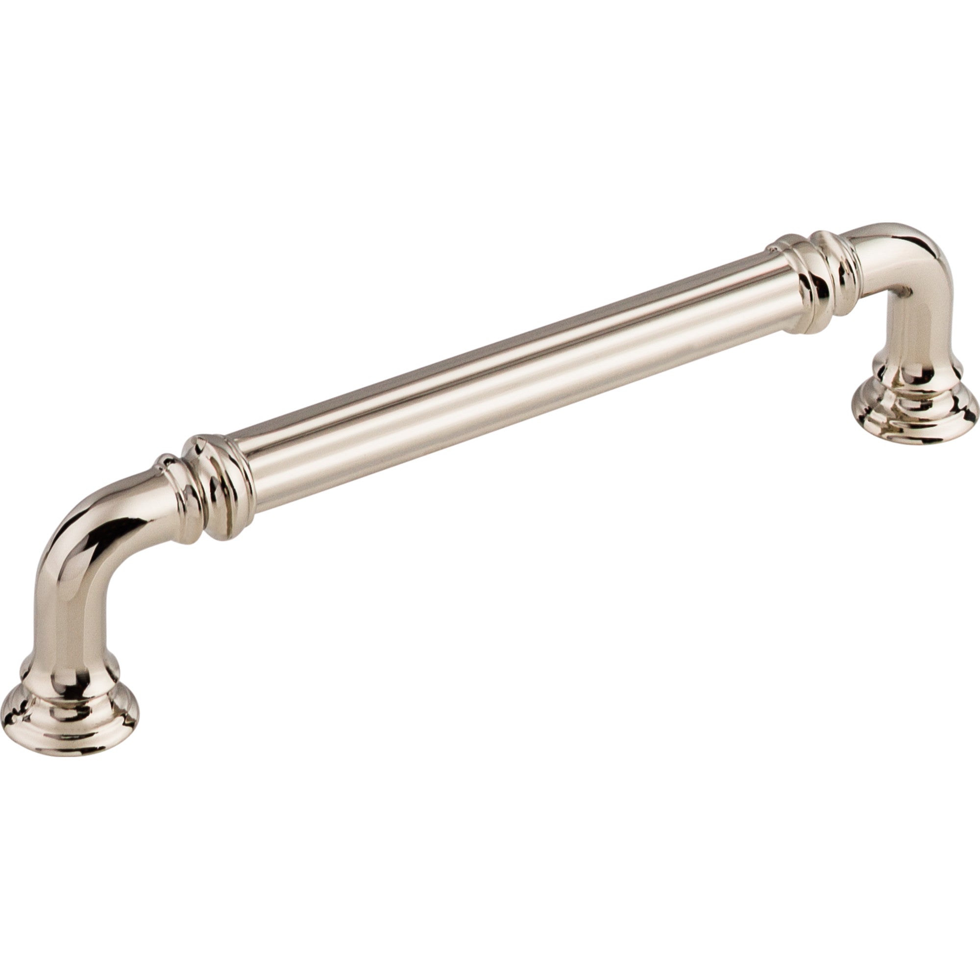Worldwide Flooring Design Center Reeded Pull 5 Inch (c-c) Polished Nickel Reeded Pull 5 Inch (c-c) Polished Nickel Top Knobs Decorative Hardware