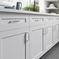 Worldwide Flooring Design Center Reeded Pull 5 Inch (c-c) Polished Nickel Reeded Pull 5 Inch (c-c) Polished Nickel Top Knobs Decorative Hardware