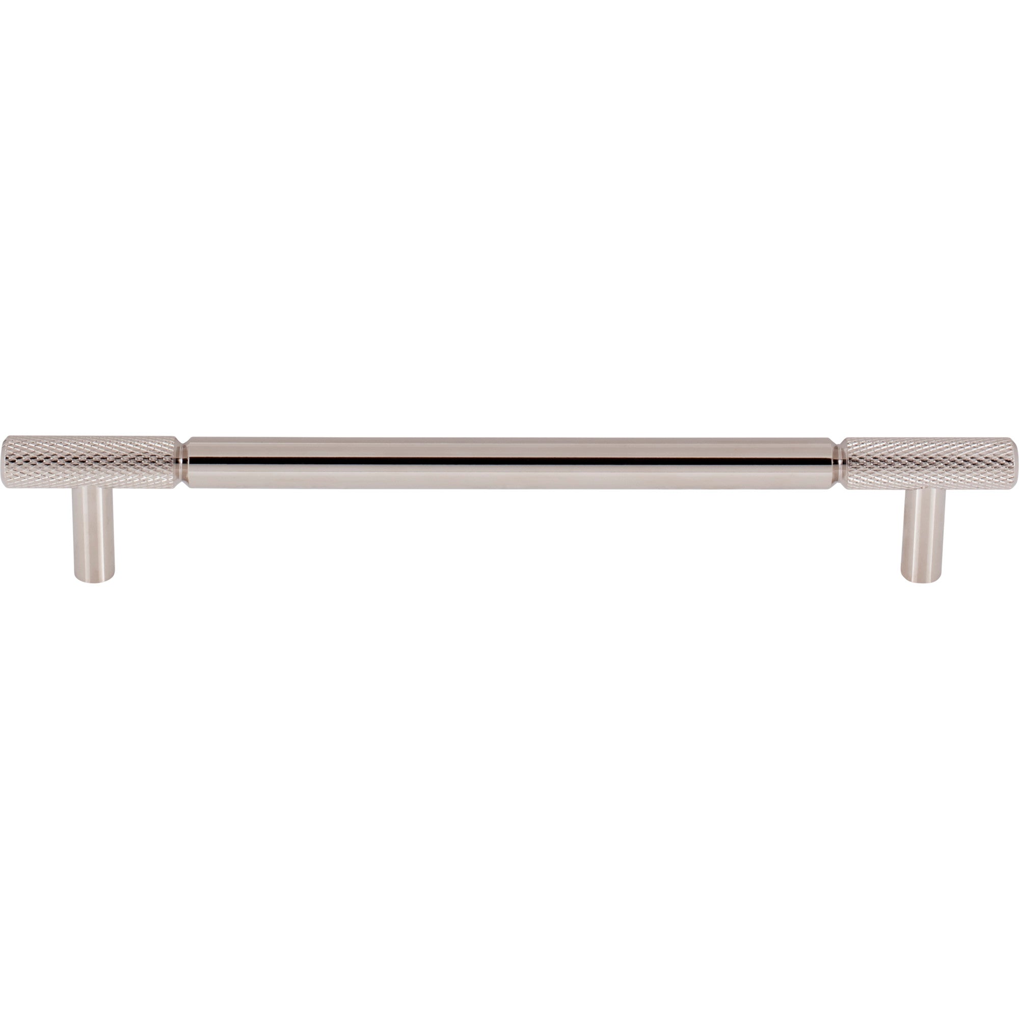 Worldwide Flooring Design Center Prestwick Pull 7 9/16 Inch (c-c) Polished Nickel Prestwick Pull 7 9/16 Inch (c-c) Polished Nickel Top Knobs Decorative Hardware