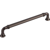 Worldwide Flooring Design Center Reeded Pull 7 Inch (c-c) Ash Gray Reeded Pull 7 Inch (c-c) Ash Gray Top Knobs Decorative Hardware