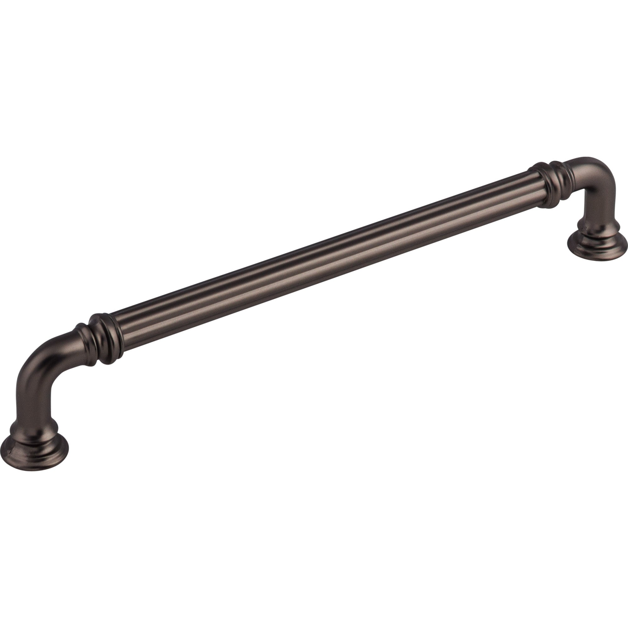 Worldwide Flooring Design Center Reeded Pull 7 Inch (c-c) Ash Gray Reeded Pull 7 Inch (c-c) Ash Gray Top Knobs Decorative Hardware
