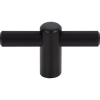 Worldwide Flooring Design Center Dempsey T-Knob 2 1/2 Inch Flat Black Dempsey T-Knob 2 1/2 Inch Flat Black Top Knobs Decorative Hardware