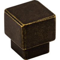 Worldwide Flooring Design Center Tapered Square Knob 1 Inch German Bronze Tapered Square Knob 1 Inch German Bronze Top Knobs Decorative Hardware