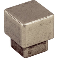 Worldwide Flooring Design Center Tapered Square Knob 1 Inch Pewter Antique Tapered Square Knob 1 Inch Pewter Antique Top Knobs Decorative Hardware