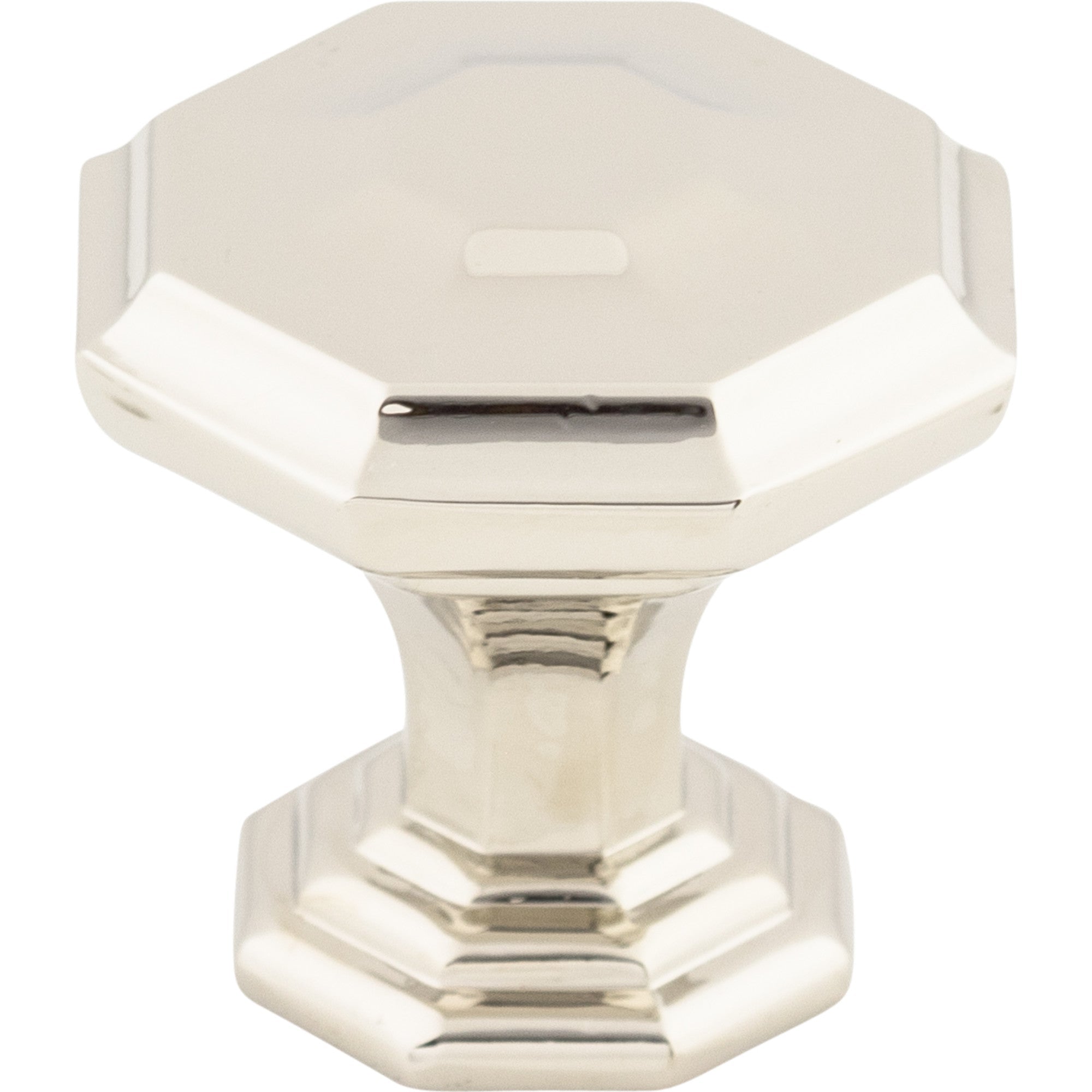 Worldwide Flooring Design Center Chalet Knob 1 1/8 Inch Polished Nickel Chalet Knob 1 1/8 Inch Polished Nickel Top Knobs Decorative Hardware