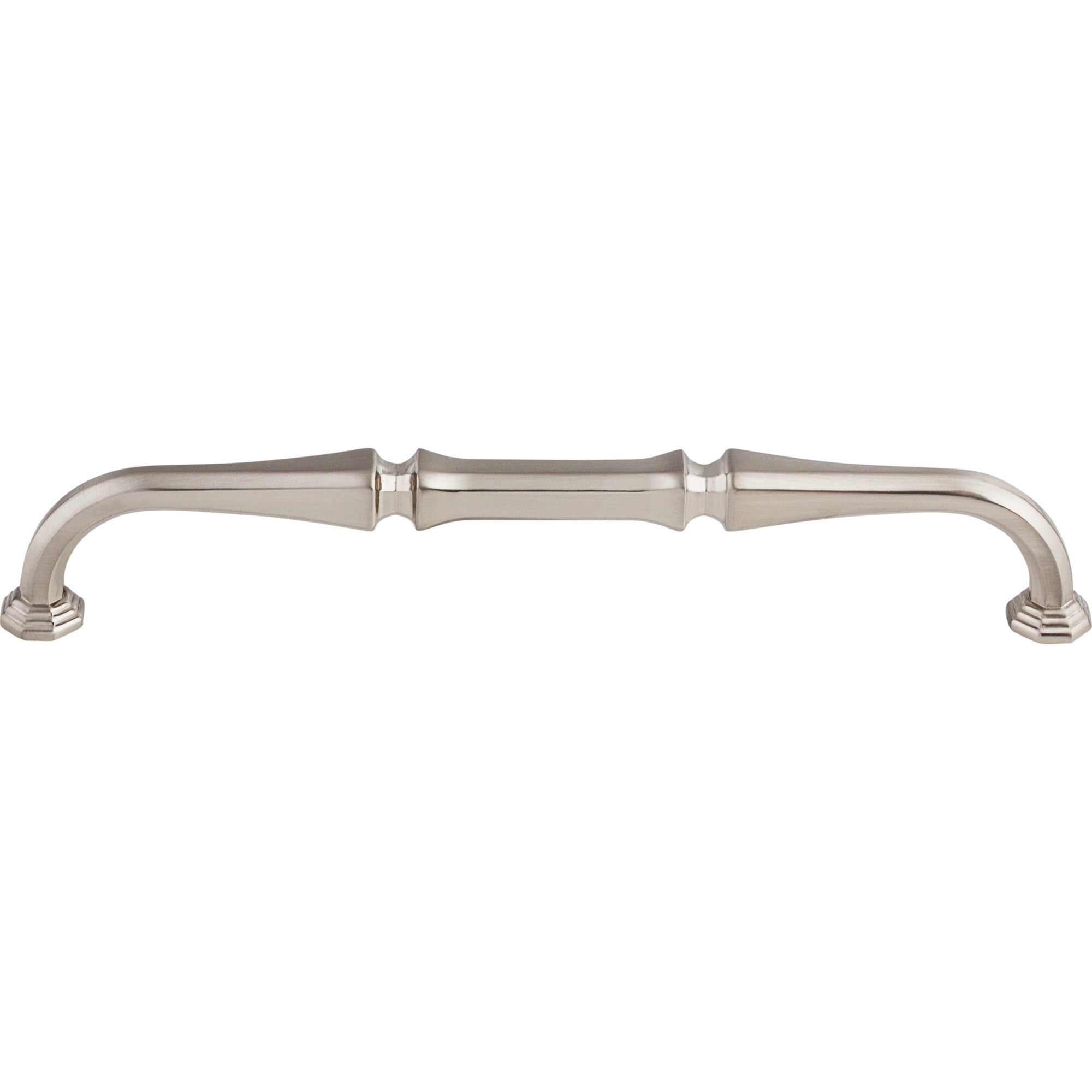 Worldwide Flooring Design Center Chalet Pull 7 Inch (c-c) Brushed Satin Nickel Chalet Pull 7 Inch (c-c) Brushed Satin Nickel Top Knobs Decorative Hardware