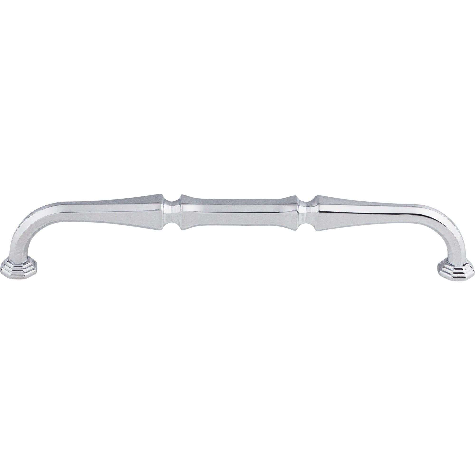 Worldwide Flooring Design Center Chalet Pull 7 Inch (c-c) Polished Chrome Chalet Pull 7 Inch (c-c) Polished Chrome Top Knobs Decorative Hardware