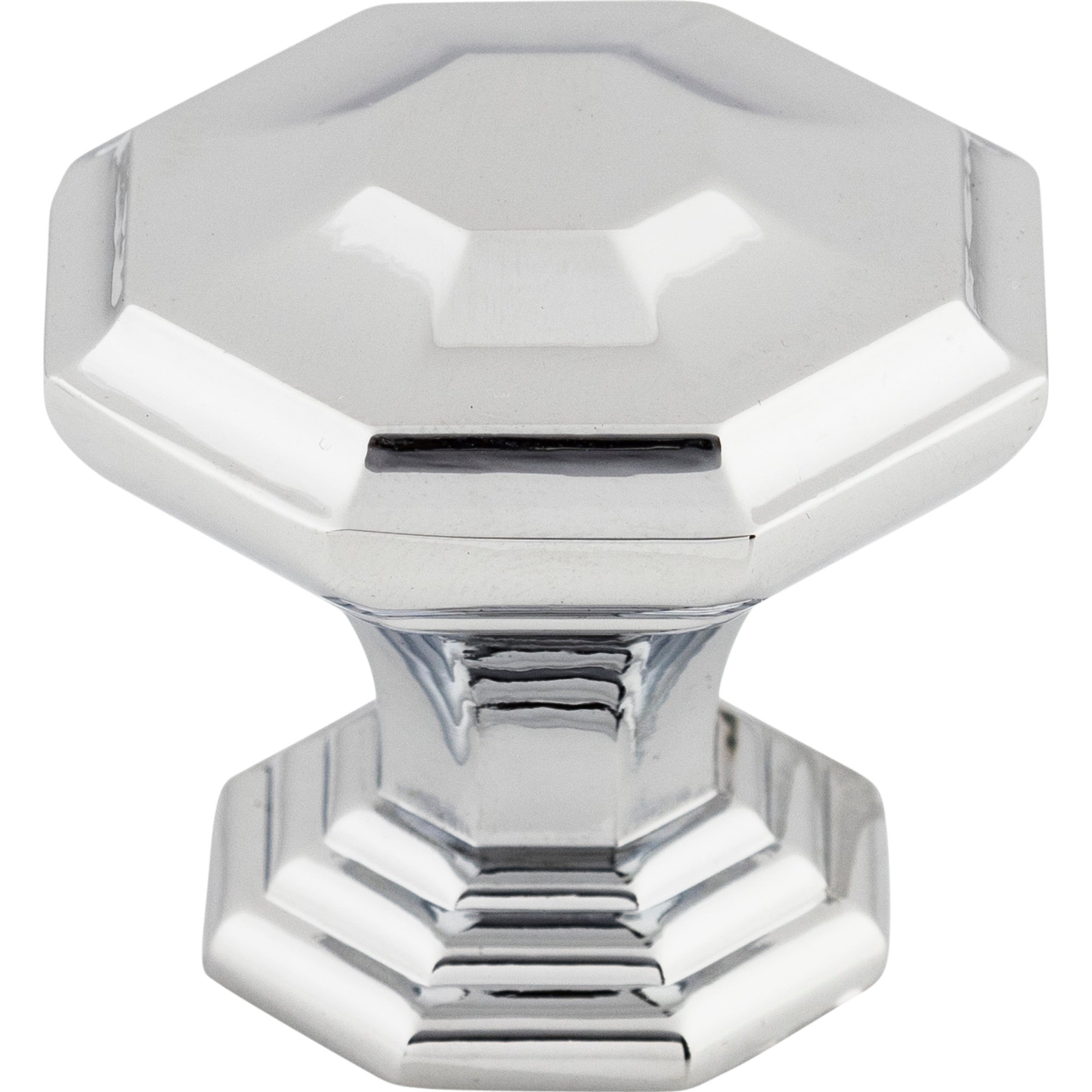 Worldwide Flooring Design Center Chalet Knob 1 1/2 Inch Polished Chrome Chalet Knob 1 1/2 Inch Polished Chrome Top Knobs Decorative Hardware
