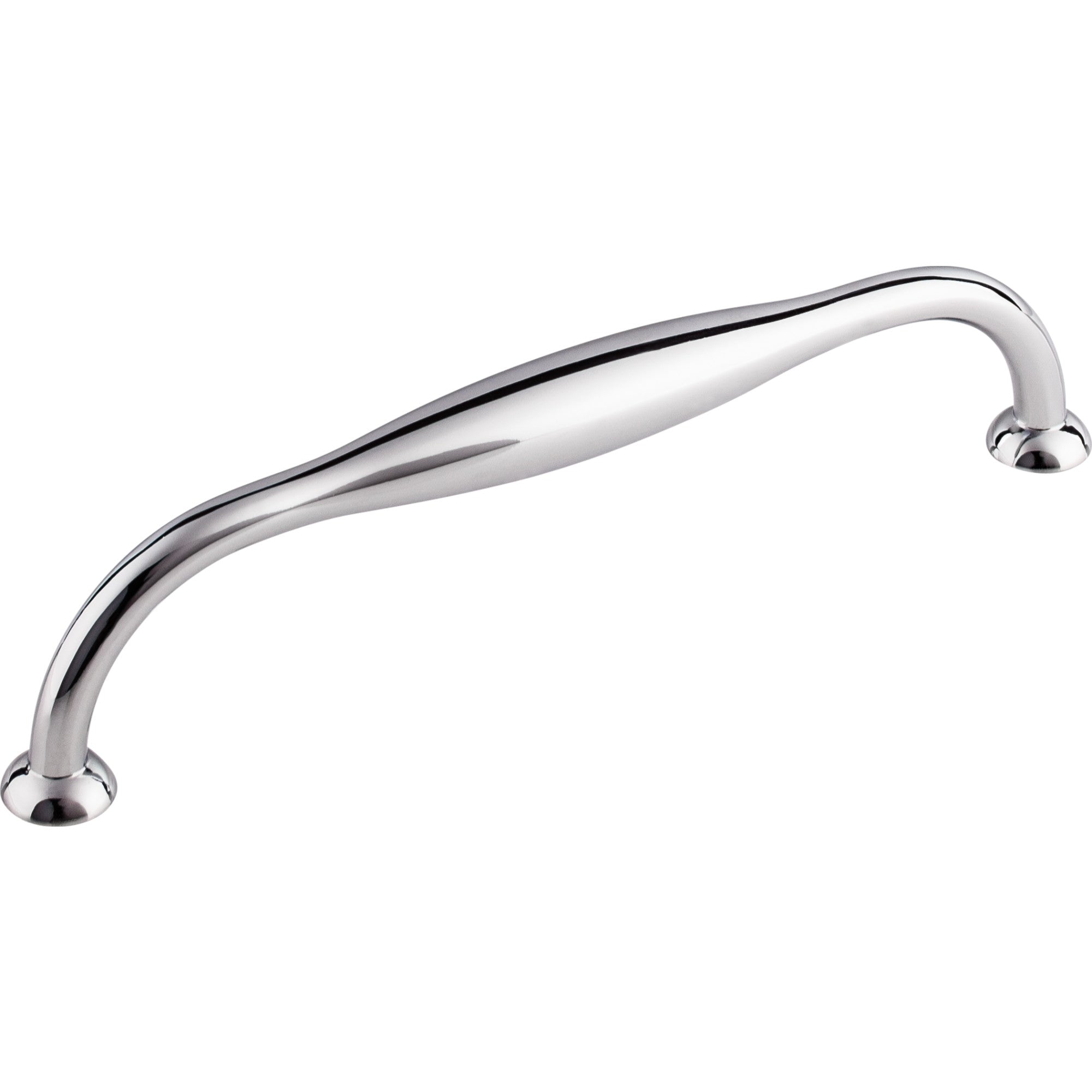 Worldwide Flooring Design Center Shrewsbury D Pull 6 5/16 Inch (c-c) Polished Chrome Shrewsbury D Pull 6 5/16 Inch (c-c) Polished Chrome Top Knobs Decorative Hardware