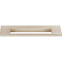 Worldwide Flooring Design Center Europa Cut Out Tab Pull 5 Inch (c-c) Brushed Satin Nickel Europa Cut Out Tab Pull 5 Inch (c-c) Brushed Satin Nickel Top Knobs Decorative Hardware