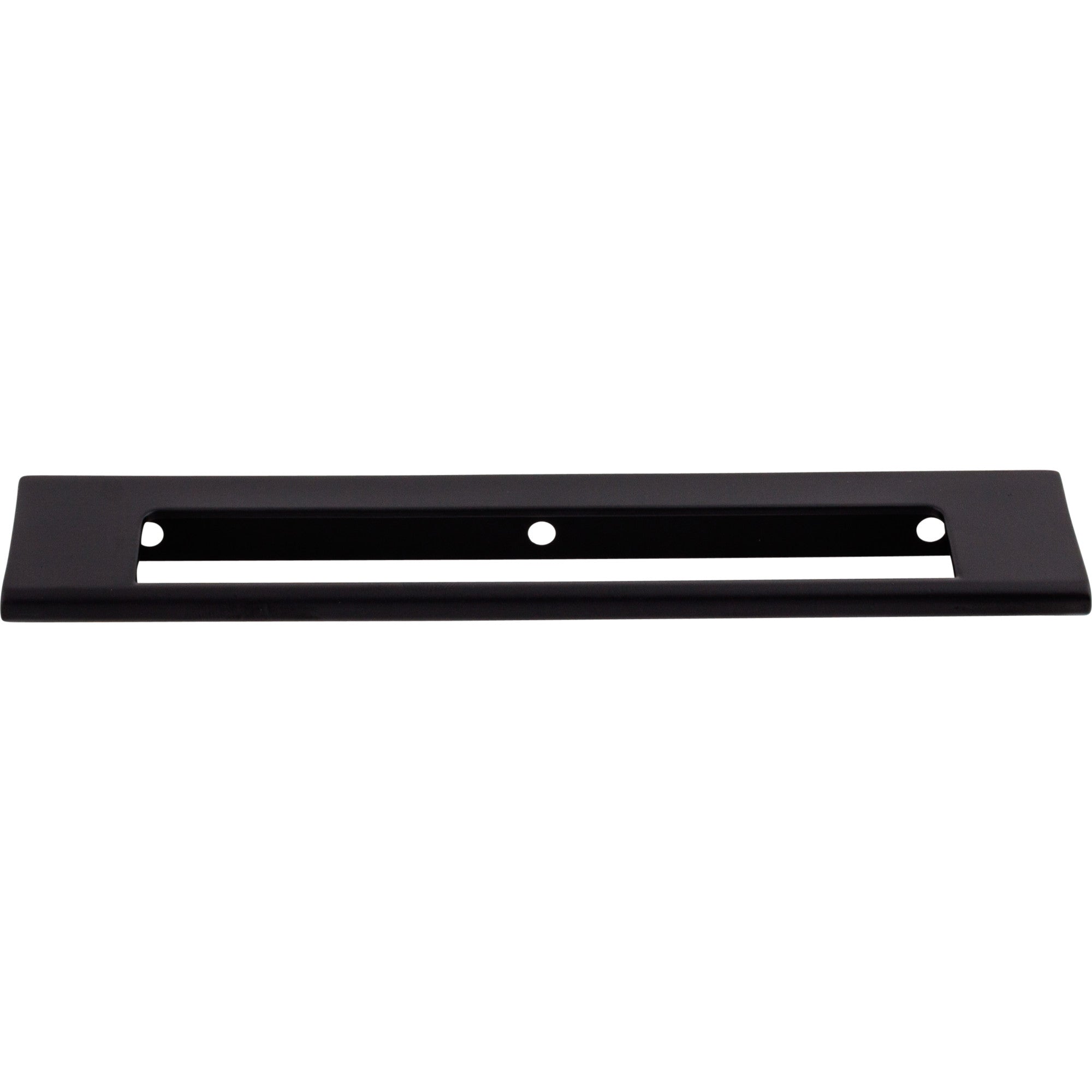 Worldwide Flooring Design Center Europa Cut Out Tab Pull 6 Inch (c-c) Flat Black Europa Cut Out Tab Pull 6 Inch (c-c) Flat Black Top Knobs Decorative Hardware