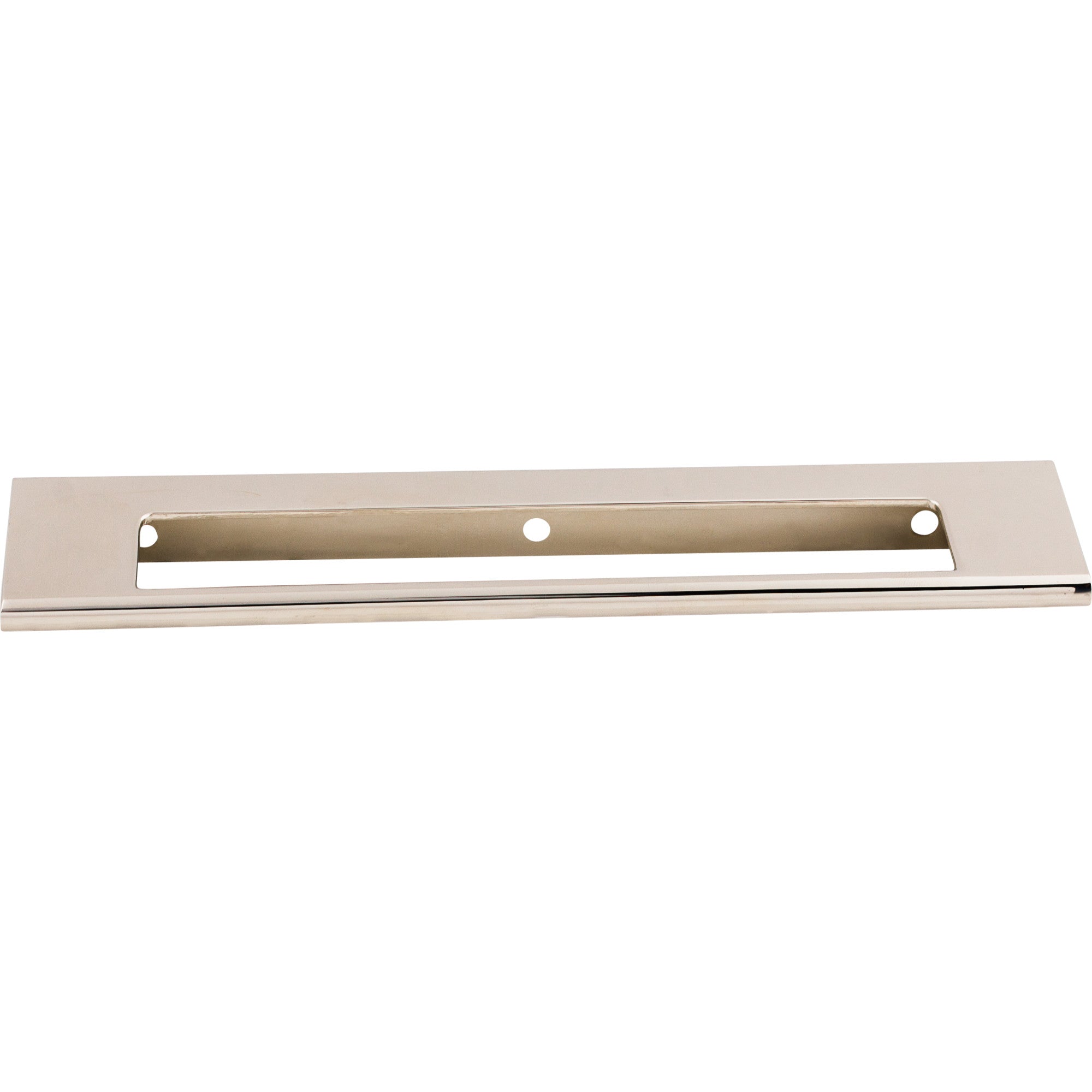 Worldwide Flooring Design Center Europa Cut Out Tab Pull 6 Inch (c-c) Polished Nickel Europa Cut Out Tab Pull 6 Inch (c-c) Polished Nickel Top Knobs Decorative Hardware
