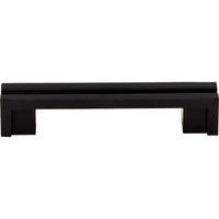 Worldwide Flooring Design Center Flat Rail Pull 3 1/2 Inch (c-c) Flat Black Flat Rail Pull 3 1/2 Inch (c-c) Flat Black Top Knobs Decorative Hardware
