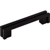 Worldwide Flooring Design Center Flat Rail Pull 3 1/2 Inch (c-c) Flat Black Flat Rail Pull 3 1/2 Inch (c-c) Flat Black Top Knobs Decorative Hardware