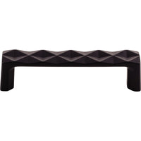 Worldwide Flooring Design Center Quilted Pull 3 3/4 Inch (c-c) Flat Black Quilted Pull 3 3/4 Inch (c-c) Flat Black Top Knobs Decorative Hardware