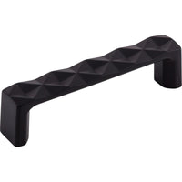 Worldwide Flooring Design Center Quilted Pull 3 3/4 Inch (c-c) Flat Black Quilted Pull 3 3/4 Inch (c-c) Flat Black Top Knobs Decorative Hardware