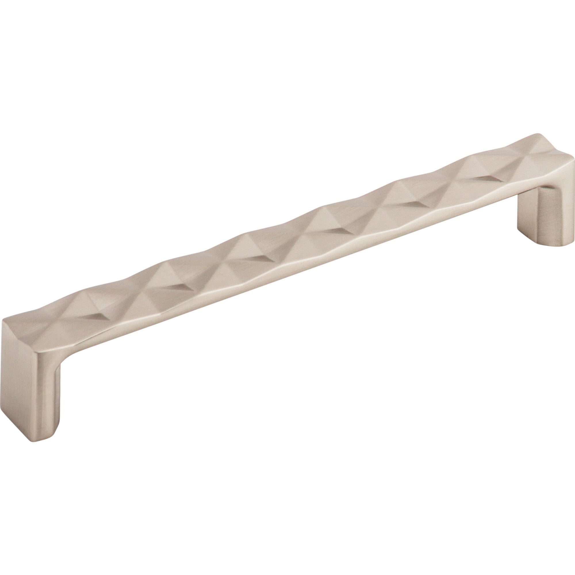 Worldwide Flooring Design Center Quilted Pull 6 5/16 Inch (c-c) Brushed Satin Nickel Quilted Pull 6 5/16 Inch (c-c) Brushed Satin Nickel Top Knobs Decorative Hardware