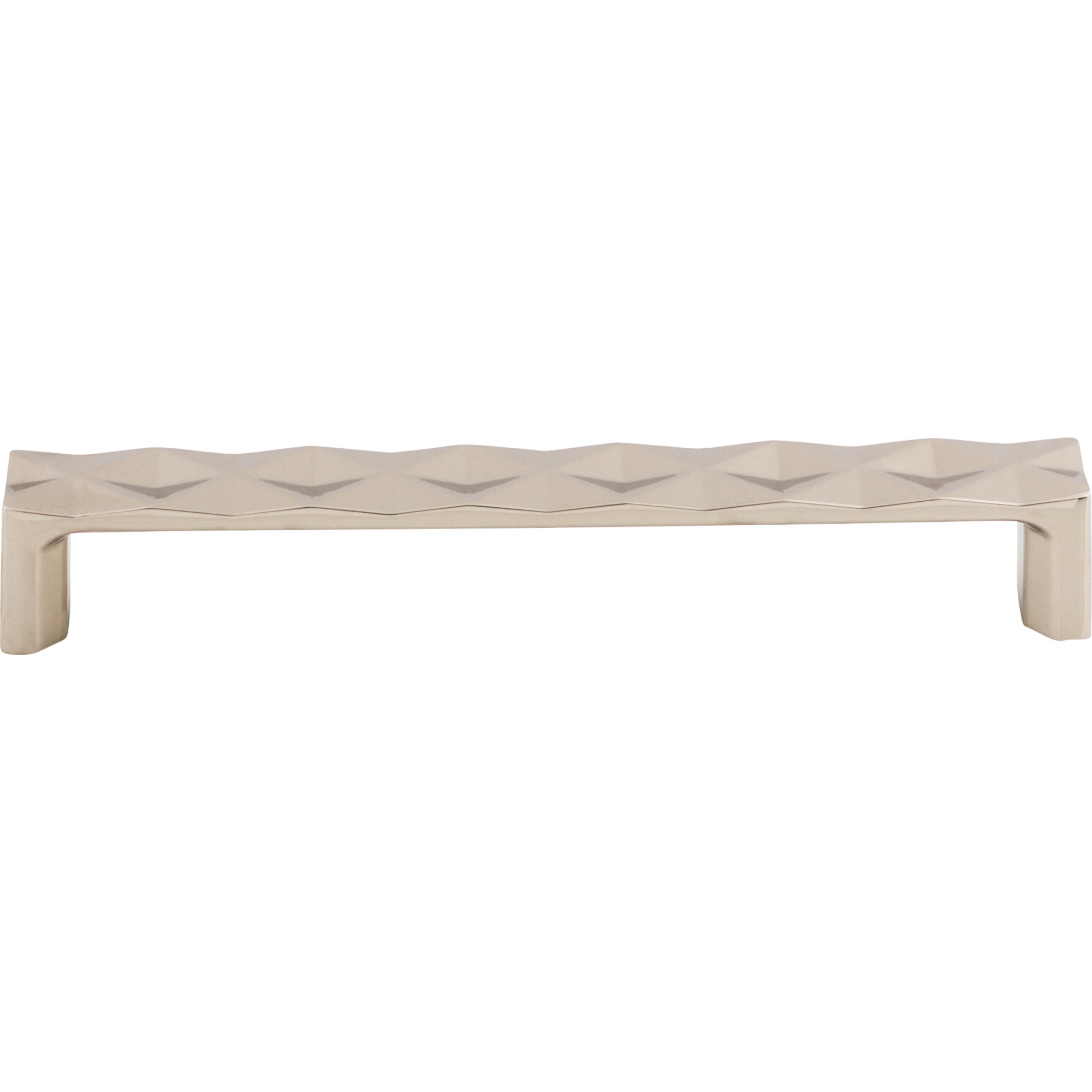Worldwide Flooring Design Center Quilted Pull 6 5/16 Inch (c-c) Polished Nickel Quilted Pull 6 5/16 Inch (c-c) Polished Nickel Top Knobs Decorative Hardware