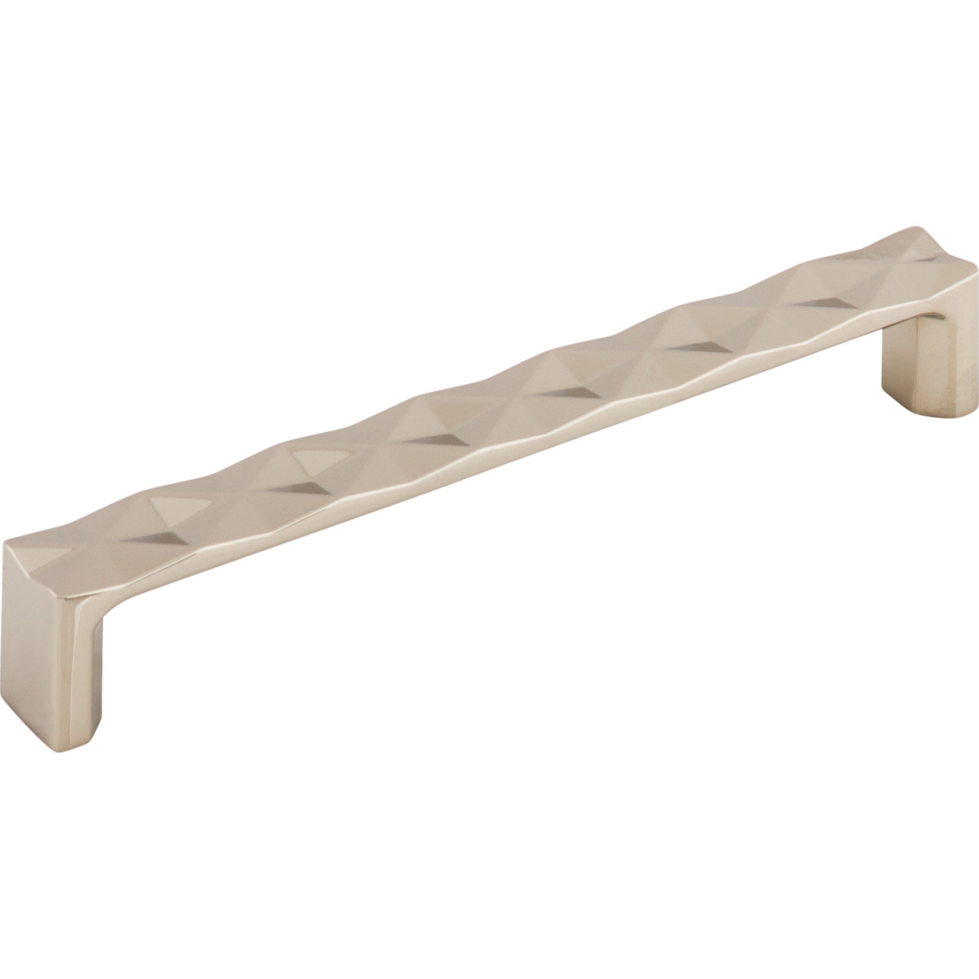 Worldwide Flooring Design Center Quilted Pull 6 5/16 Inch (c-c) Polished Nickel Quilted Pull 6 5/16 Inch (c-c) Polished Nickel Top Knobs Decorative Hardware
