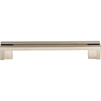 Worldwide Flooring Design Center Flat Rail Pull 5 Inch (c-c) Brushed Satin Nickel Flat Rail Pull 5 Inch (c-c) Brushed Satin Nickel Top Knobs Decorative Hardware